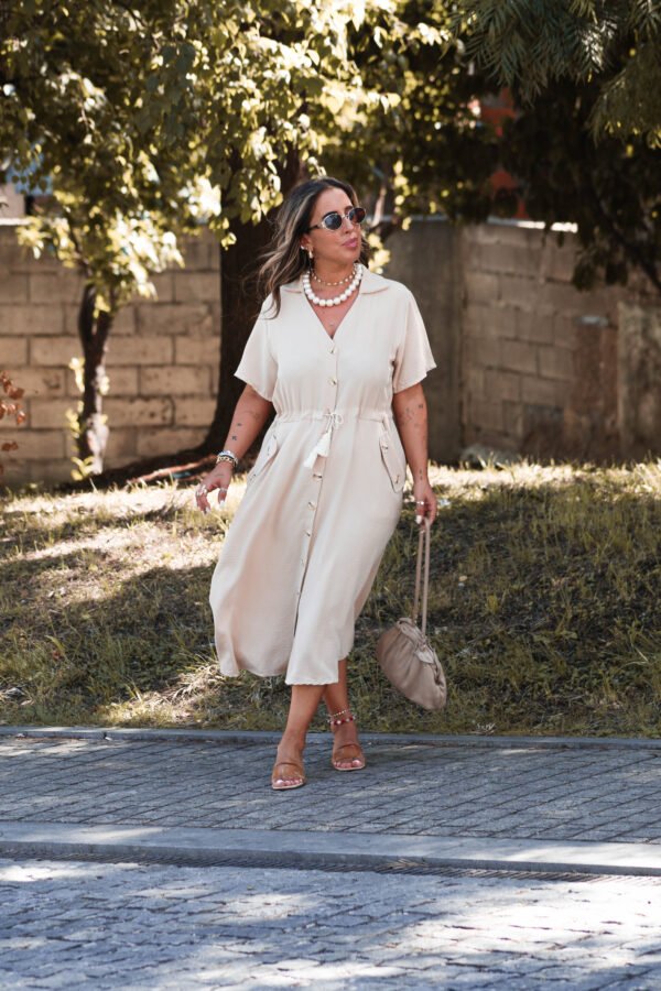 Vestido Bege