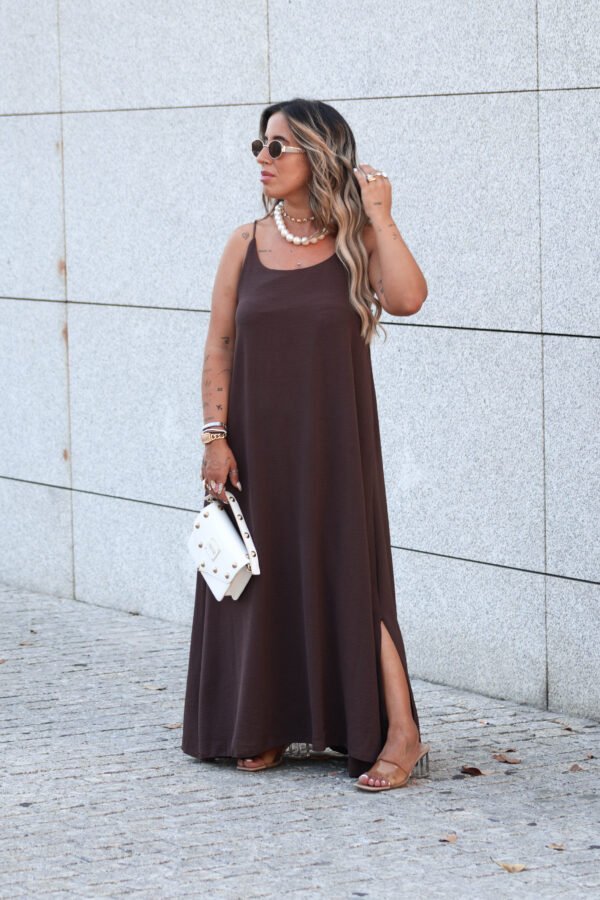 Vestido Castanho