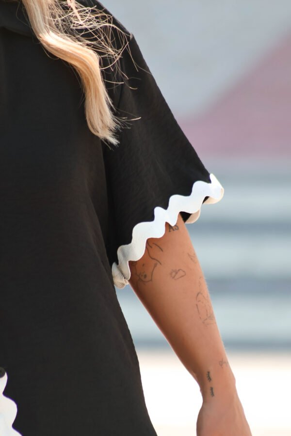 Conjunto Preto c/bainha Branca - Image 3