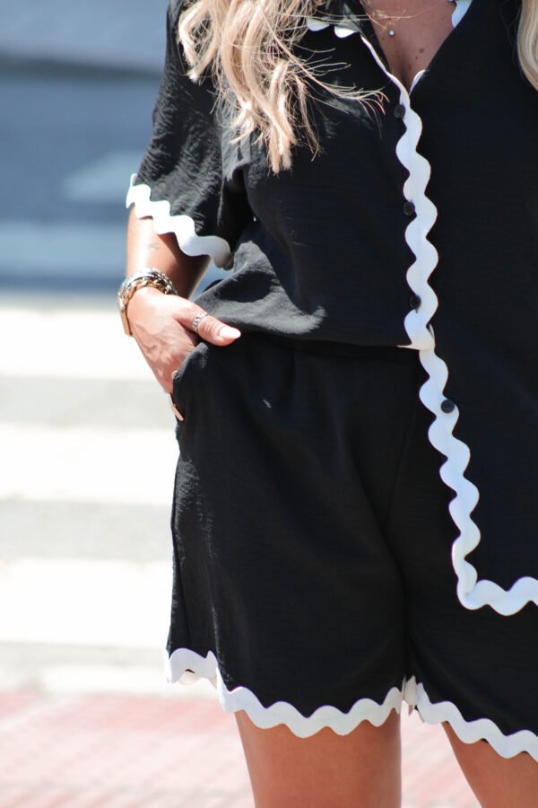 Conjunto Preto c/bainha Branca - Image 5