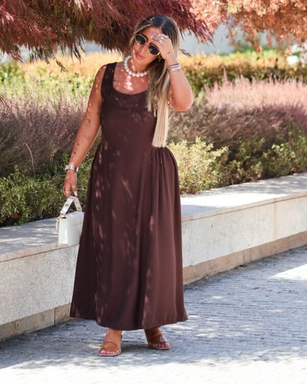 Vestido Castanho